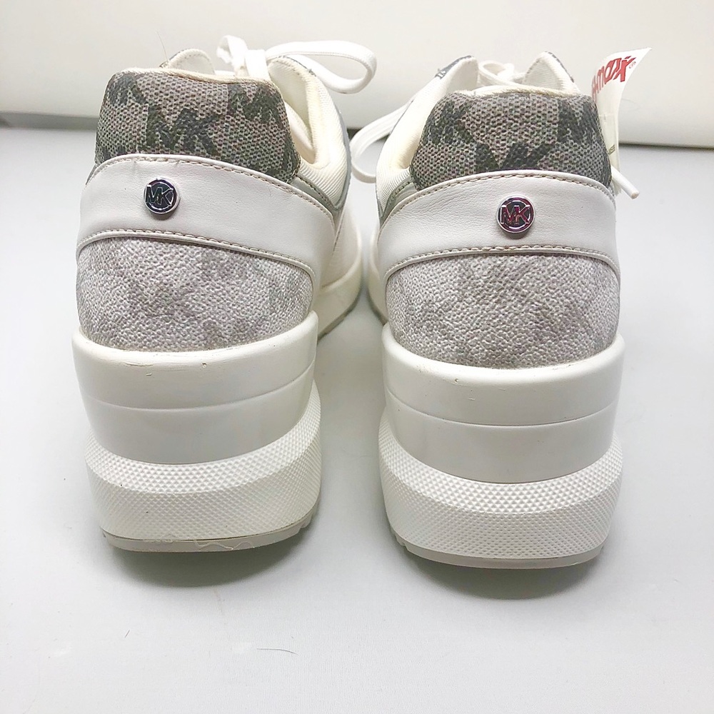Michael Kors White/Silver Sneakers NWT - Picture 7 of 8
